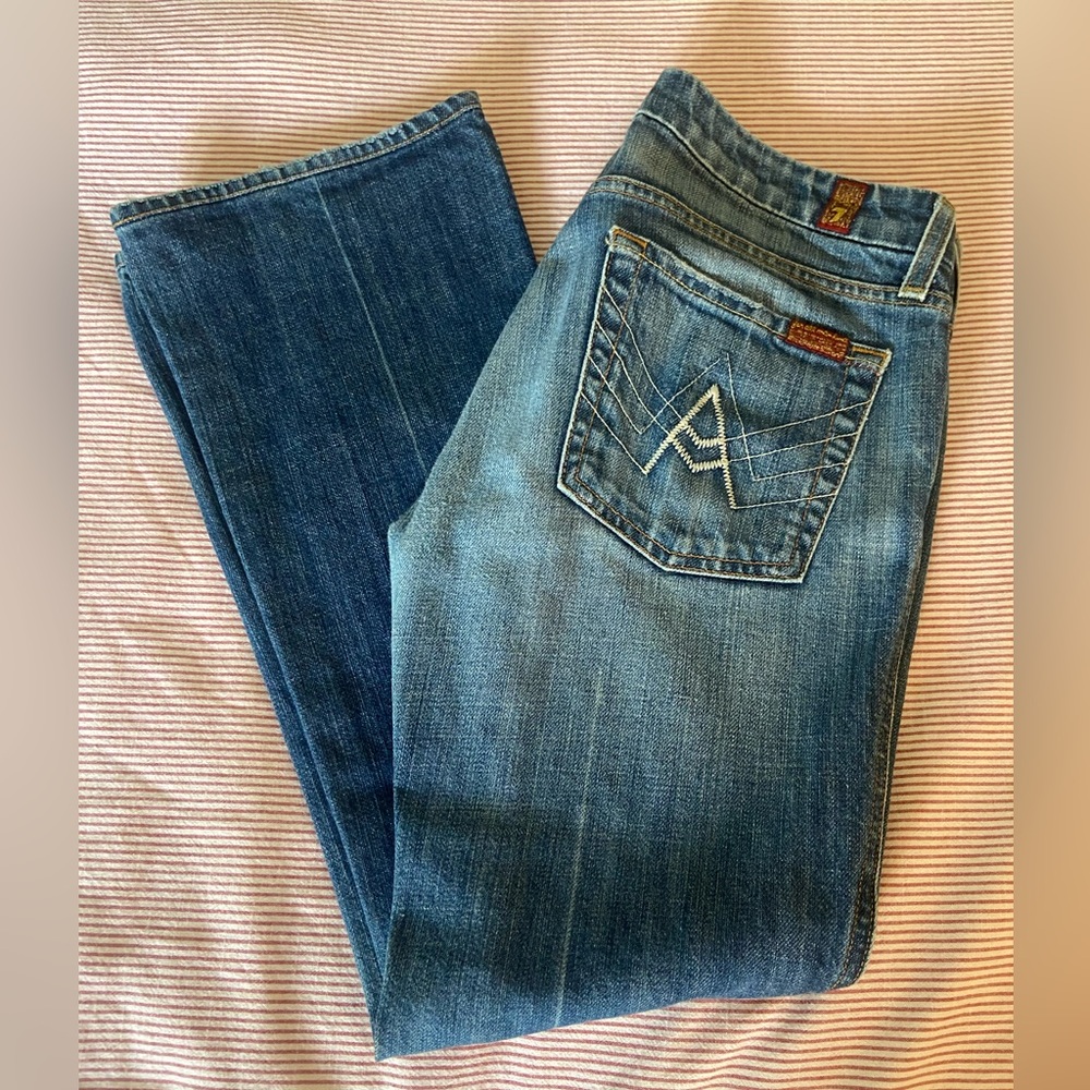 7 For All Mankind A Pocket Low Rise Jeans